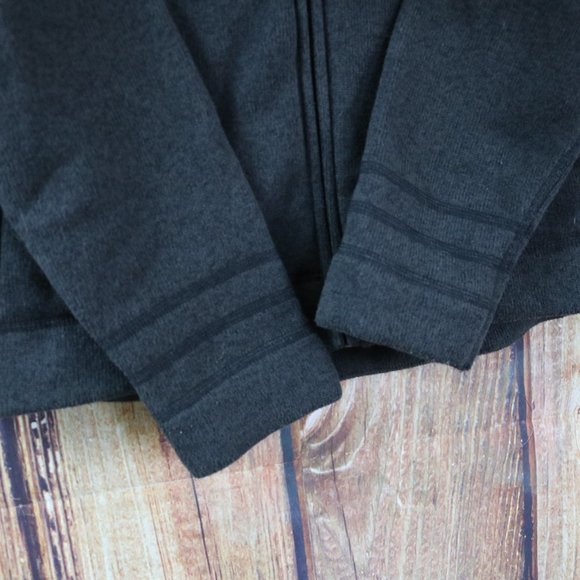 The North Face Sweater Womens Medium Dark Gray Fleece Jacket Coat Heavyweight - Picture 6 of 10